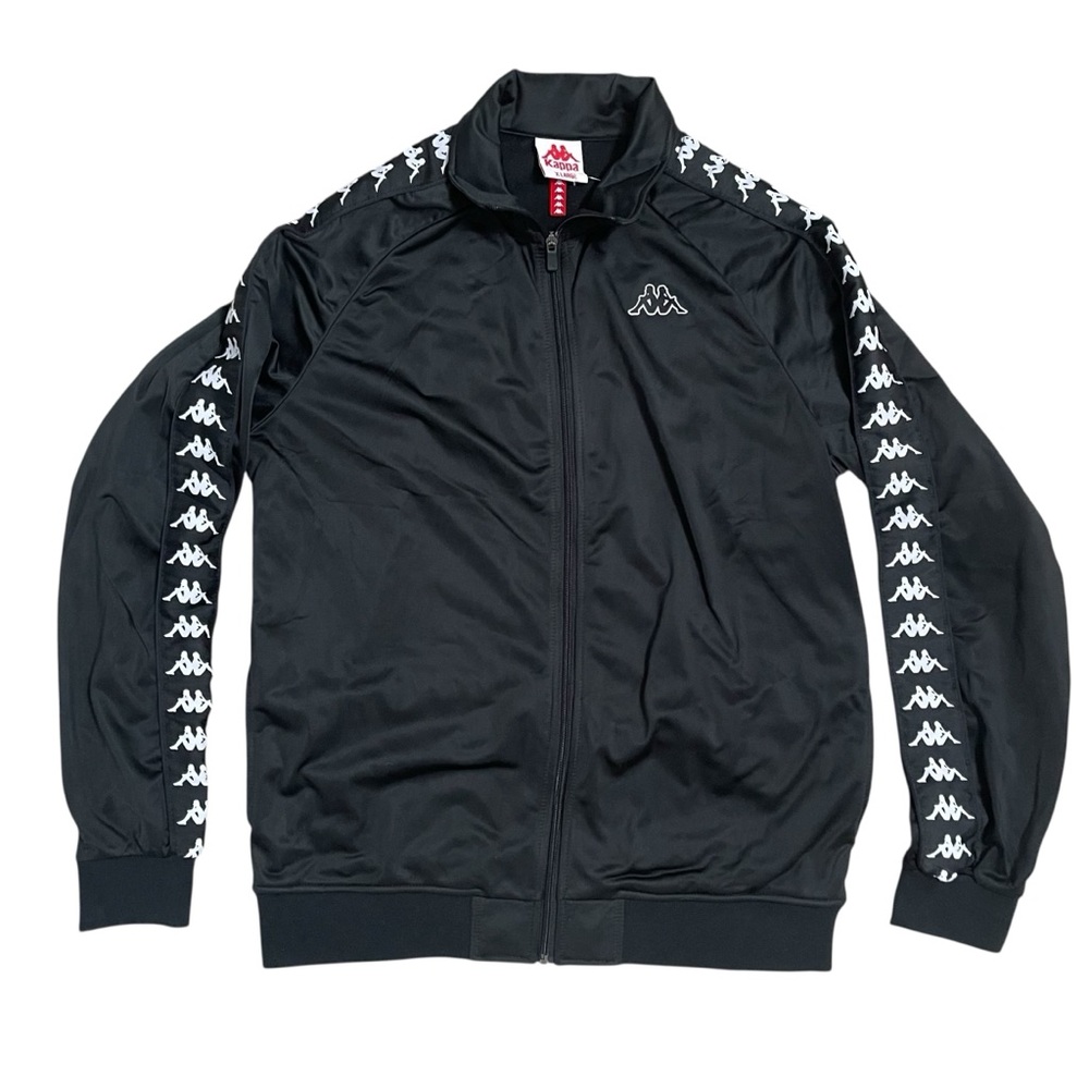 Kappa Men's Black Logo Track Jacket - Picture 3 of 13
